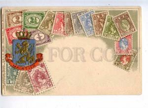 231912 Netherlands Coat of arms STAMPS Vintage embossed Zieher