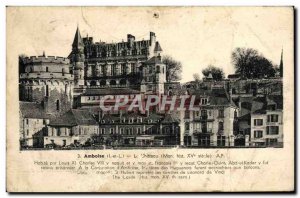 Old Postcard Amboise Chateau
