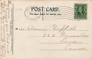 Waterloo IA Pavilion Chautauqua Park c1908 The Golden Rule Postcard G86