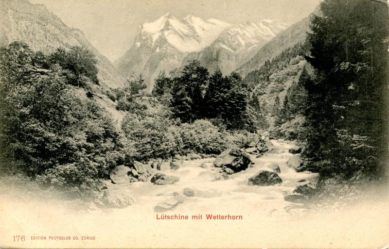 Switzerland - Lutschine mit Wetterhorn