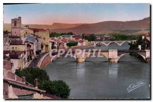 Postcard Modern Romans Drome view of the Bridges
