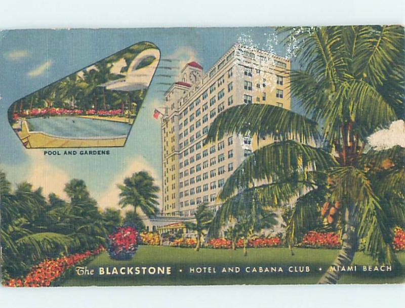 Linen BLACKSTONE HOTEL AND CABANA CLUB Miami Beach Florida FL B4322