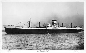 SS Tasmania Star Blue Star Line Ship Unused 