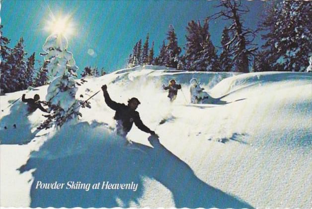 California South Lake Tahoe Powder Skiing At Heavenly Valley