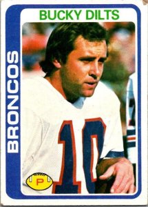 1978 Topps Football Card Bucky Dilts Denver Broncos sk7088