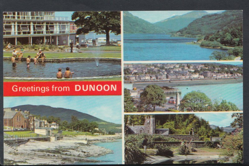 Scotland Postcard - Greetings From Dunoon  RS7281