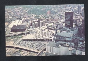 ATLANTA GEORGIA DOWNTOWN AERIAL VIEW VINTAGE POSTCARD