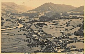 MARKT WERFEN SALZBURG AUSTRIA~aus der VOGELSCHAU~AERIAL VIEW~1936 PHOTO POSTCARD