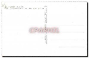 Postcard Modern Lavardin The castle