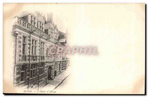 Blois Old Postcard Hotel d & # 39Alluye