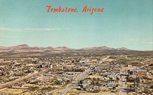 Vintage Postcard - Aerial View of Tombstone, Arizona