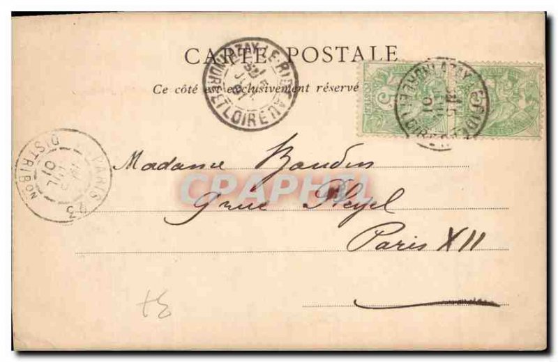 Old Postcard Chateau d'Azay le Rideau eastern facades