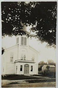 NY RPPC Stockton Baptist Church Real Photo Postcard 019