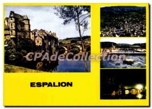 Old Postcard Espalion Aveyron The old bridge and the palace