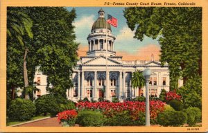 California Fresno County Court House Curteich