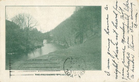 Stowe, Vermont Palisades 1905 Undivided Back Postcard Postally Used