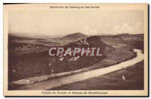 Old Postcard Around Besancon the Doubs Valley Baths and ruins of Montferrand