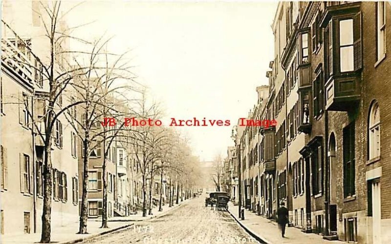 MA, Boston, Massachusetts, RPPC, Chestnut Street, Photo No 1772