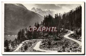 Modern Postcard Argentiere Chamonix Valley Road Col des Montets and the Mont ...