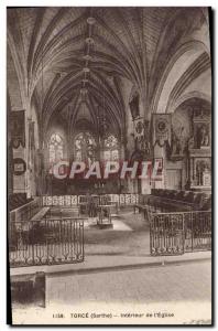 Postcard From Old Torce Interior & # 39Eglise