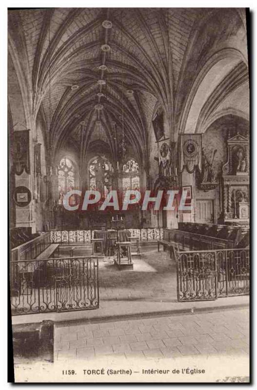 Postcard From Old Torce Interior & # 39Eglise