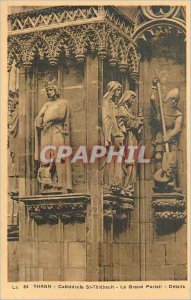 Old Postcard Thann Cathedrale St Thiebault the Grand Portal