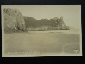 Wales Swansea The Gower PENMAEN BAY & Great Tor c1931 RP Postcard