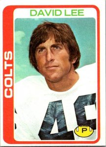 1978 Topps Football Card David Lee Baltimore Colts sk7189