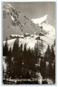 Damuls Vorarlberg Austria RPPC Photo Postcard Glacier Mountain Scene 1929