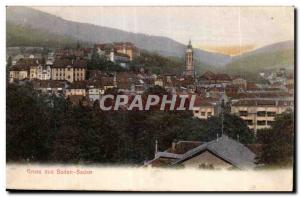 Old Postcard Gruss aus Baden Baden