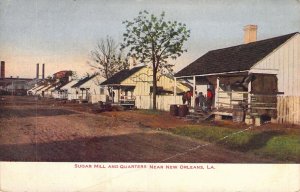 c.'07, Sugar Mill and Quarters, New Orleans, LA  crease lower rt, Old Postcard