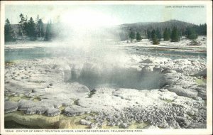 Yellowstone Park Wyoming WY Great Fountain 12048 Detroit Pub c1910 Postcard