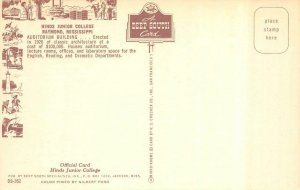 RAYMOND, MS Mississippi HINDS JUNIOR COLLEGE~Auditorium c1960's Chrome Postcard