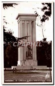 Old Postcard Montauban The War memorial Militaria 1914 1918