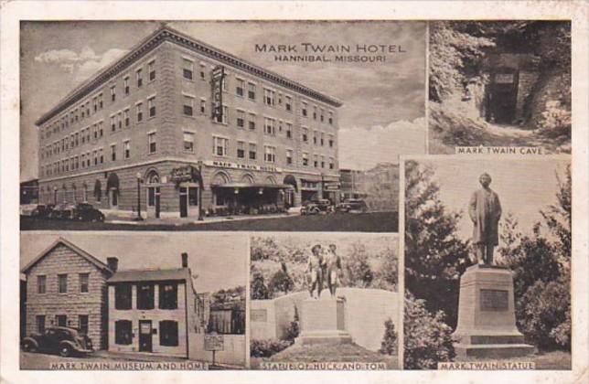 Missouri Hannibal Hotel Home Museum Statue and Cave