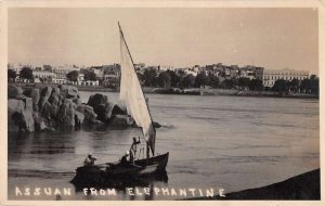 Elephantine Egypt View of Assuan Real Photo Vintage Postcard AA46333