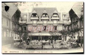 Old Postcard Deauville Normandy Hotel Normandy Court