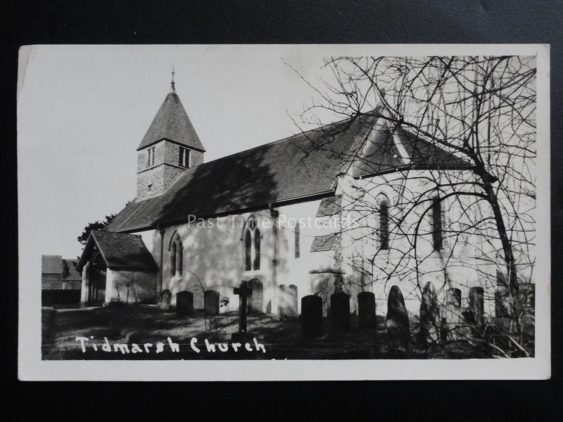 Berkshire: Tidmarsh Church c1959 - Old RP Postcard