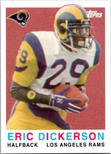 2008 Topps Football Card Eric Dickerson Los Angeles Rams sk20783