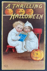 1909 Wallingford CT USA Picture Postcard Cover A Thrilling Halloween