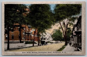 Portsmouth Rockingham Hotel  New Hampshire  Postcard  c1915