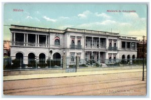 1936 Ministry of the Interior Building Entrance Mexico Unposted Antique Postcard