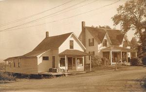 Thetford VT Post Office Storefront RPPC