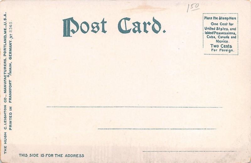 Fitchburg Massachusetts~Bird's Eye View from Rollstone Hill~c1905 Postcard