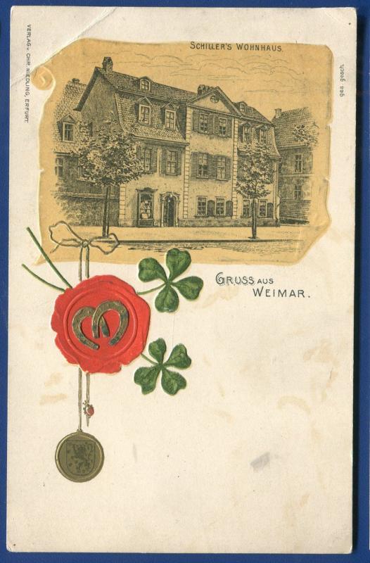 Gruss aus Weimar Germany postcard