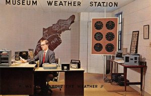 MUSEUM WEATHER STATION Meteorologist Stamford, CT Radio c1960s Vintage Postcard