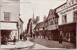 Hitchin St. Mary's Church Tower Hertfordshire England UK Postcard E53 *As Is