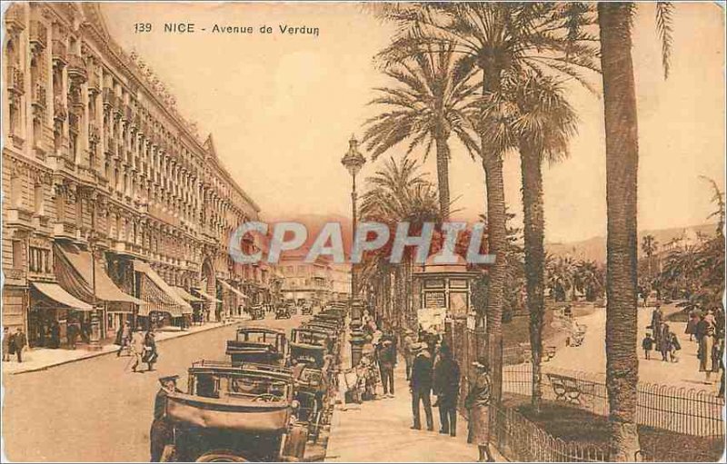 Postcard Old Nice Avenue de Verdun