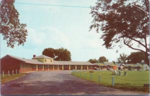 Fort Nashaak Motel Fredericton NB New Brunswick Route 9 Vintage Postcard D35