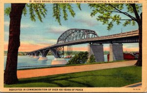 New York Buffalo Peace River Bridge 1943 Curteich